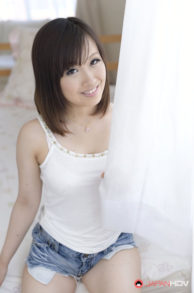 Sexy Karen Asakura is a cute doll with small tits