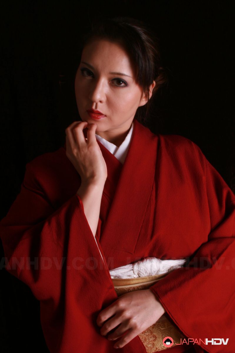 Yuki Tsukamoto gets her massive tits spilling out of her kimono.