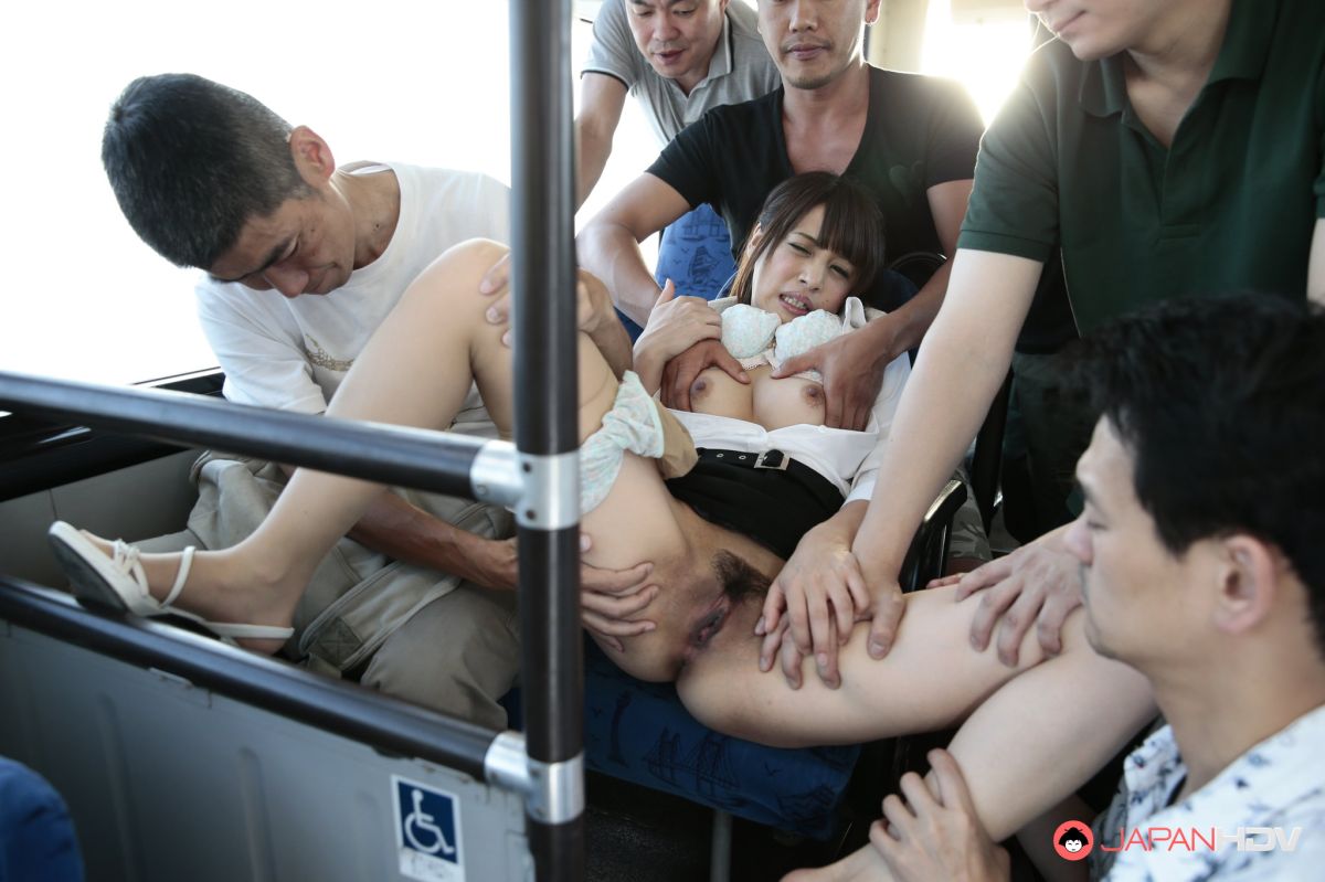 Naoh Koizumi is touched everywhere in a bus