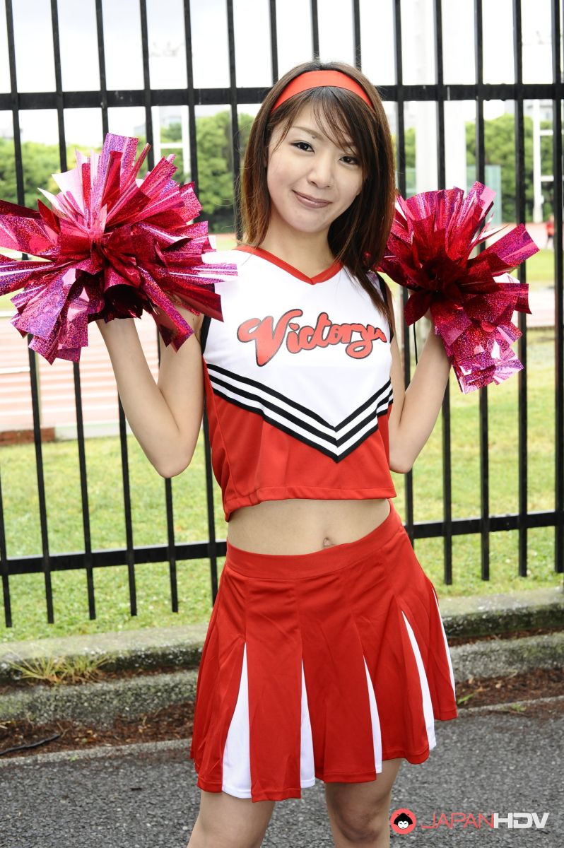 Sexy Tomomi Matsuda is a cute and naughty cheerleader